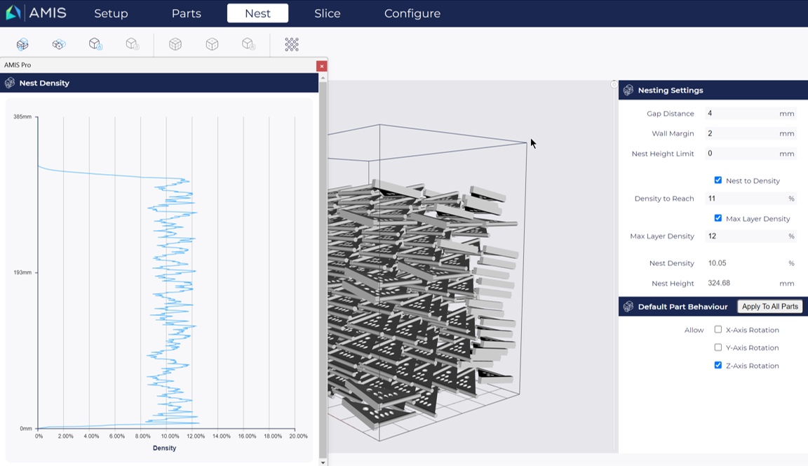 AMIS Pro build preparation interface